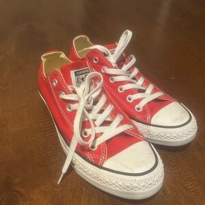 Converse Vibrant Red Canvas Sneakers